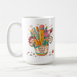 Personlig Tillbaka till skolan 2026 Kaffemugg
