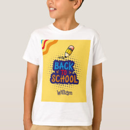 Personlig "Tillbaka till skolan"-kul doodle T Shirt