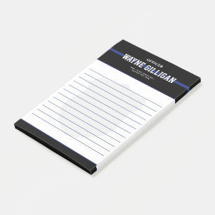 Personlig Tillsatta lagar polischef Post-it Block