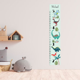 Personlig tillväxtdiagram för dinosauriepojke poster