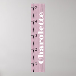 Personlig tillväxtlinjal för flickor | Min tillväx Poster