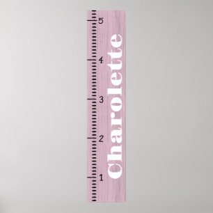 Personlig tillväxtlinjal för flickor   Min tillväx Poster