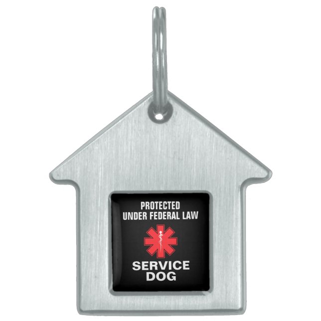 Personlig tjänstehund ID-bricka husdjur (Framsidan)