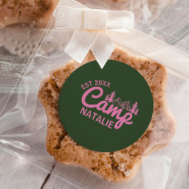 Personlig tjejläger Avskedsfest Brudtärnor Runt Klistermärke