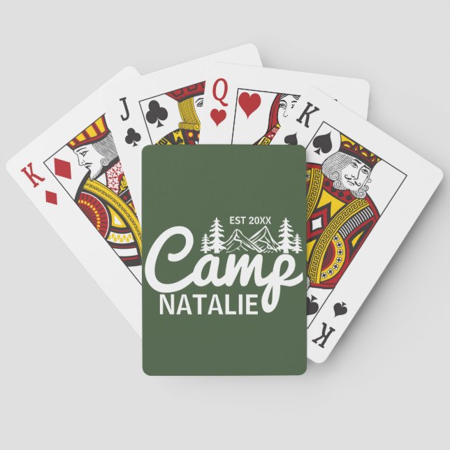 Personlig tjejlägersemester Sjungbrud Tjejbröllop  Casinokort (Baksidan)