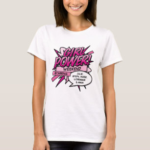 Personlig TJEJSTYRKA Tjejveckoslut T Shirt