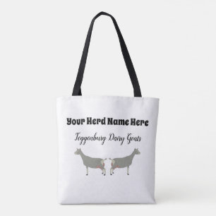 Personlig Toggenburg Dairy Goat Tygkasse