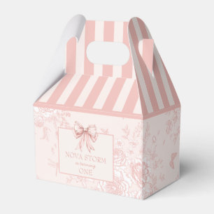 Personlig Toile  Rosa Coquette Birthday Presentaskar
