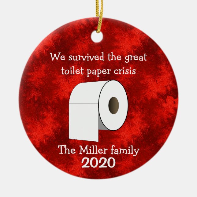 Personlig Toilet Papper Crisis Ornament (Framsidan)