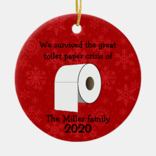 Personlig Toilet Papper Crisis Ornament