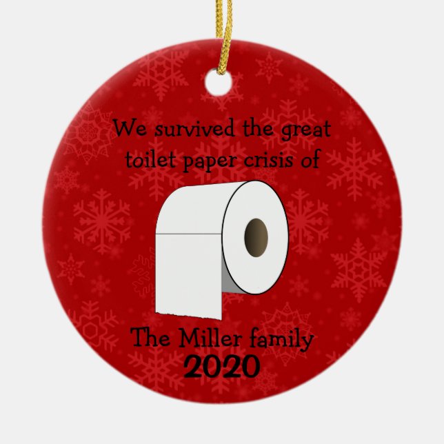 Personlig Toilet Papper Crisis Ornament (Framsidan)