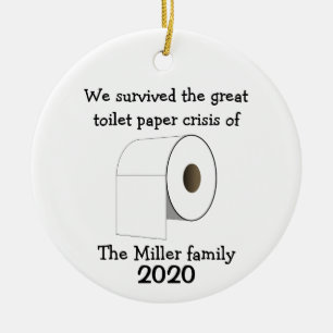 Personlig Toilet Papper Crisis Ornament