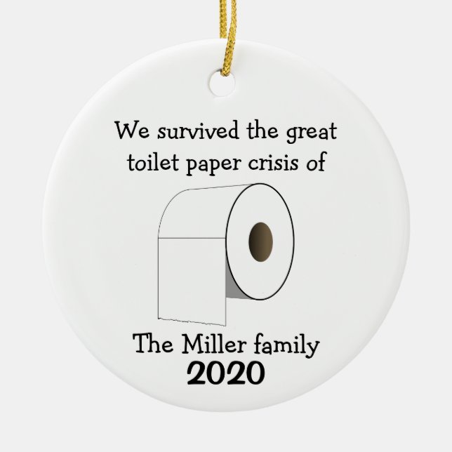 Personlig Toilet Papper Crisis Ornament (Framsidan)