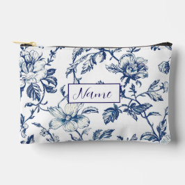Personlig Toiletry Bag - Blå blomma