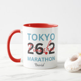 Personlig Tokyo Marathon Finisher, Tokyo Gift Mugg