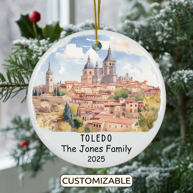 Personlig Toledo Ornament, Spanien Julgransprydnad Keramik (Skapare uppladdad)