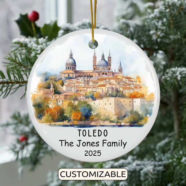 Personlig Toledo Ornament, Spanien Julgransprydnad Keramik (Skapare uppladdad)