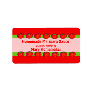 Personlig Tomato Sauce-etiketter Adressetikett
