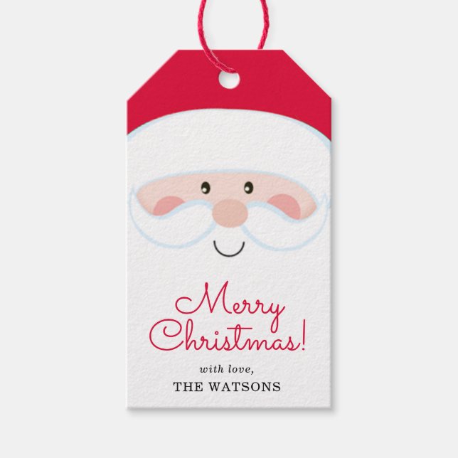 Personlig tomte presentetikett (Framsidan)
