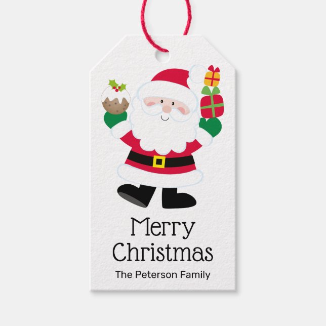 Personlig tomte presentetikett (Framsidan)