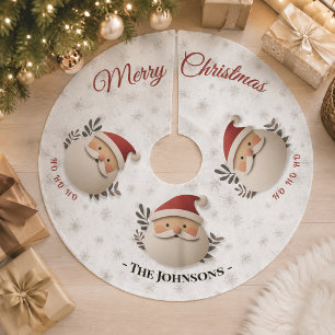 Personlig tomte – Rustik juldekoration Julgransmatta Borstad Polyester