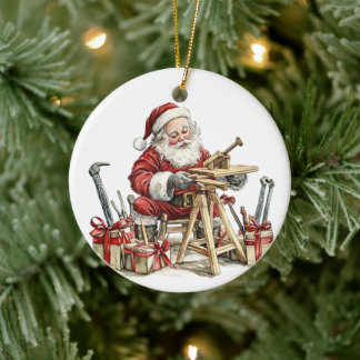 Personlig Tomtens Favorit Snickare Julgransprydnad Keramik