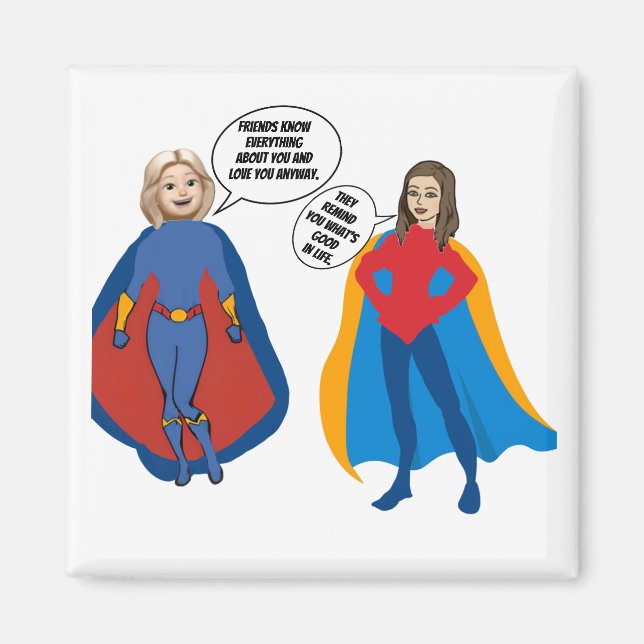 Personlig Toppen Friends Magnet (Framsidan)