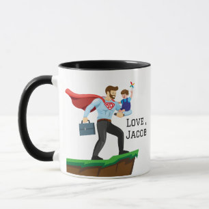 Personlig Toppen PAPPA/Far som bär sin son Mugg