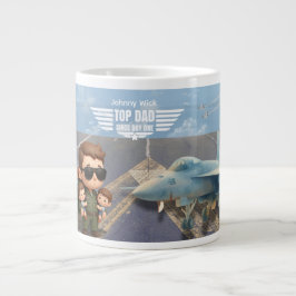 Personlig topppresent till pappa/Funny pappas dag Jumbo Mugg