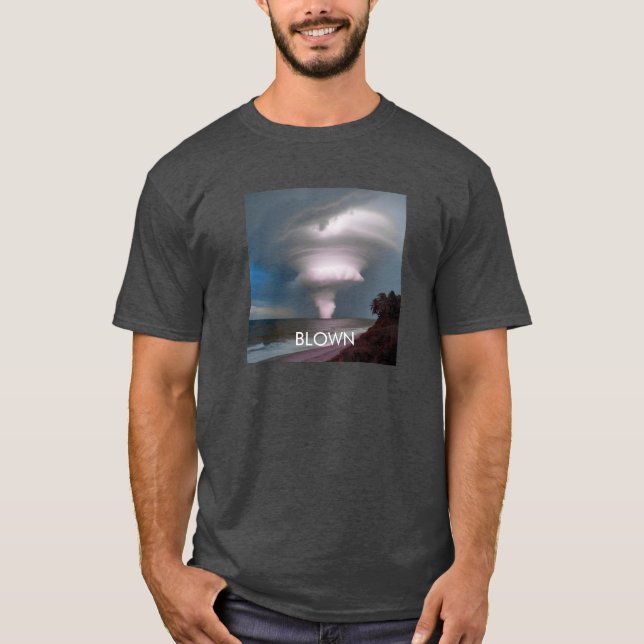 Personlig Tornado Twister Storm T Shirt (Framsida)