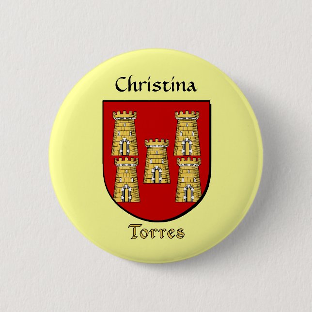 Personlig Torres Historical Shield Knapp (Framsida)