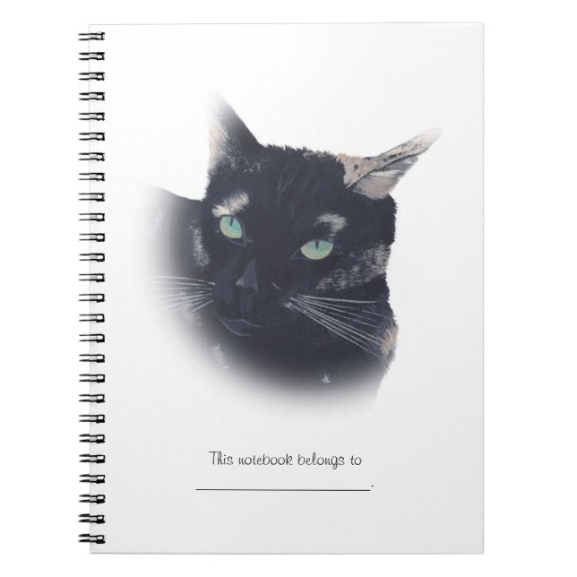 Personlig Tortoise Snäcka Cat Ansikte bärbara dato Anteckningsbok (Framsidan)