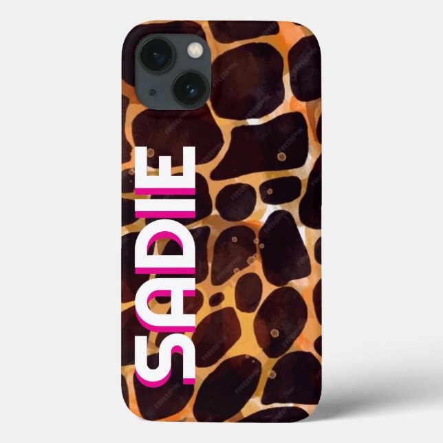 Personlig Tortoiseshell Telefonväska (Baksida)