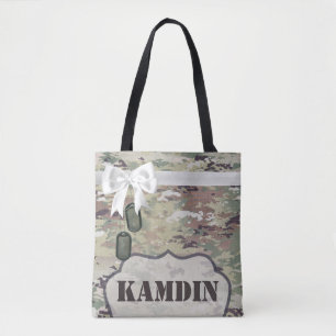 Personlig Tote Bag Army OCP Camo Uniform Camofl Tygkasse