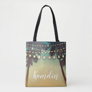 Personlig Tote Bag Beach Sunset Tygkasse