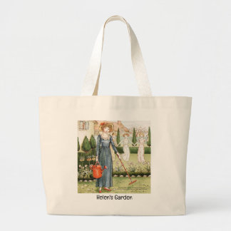 Personlig Tote Bag "Mary ganska Contrary" Jumbo Tygkasse