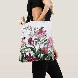 PERSONLIG TOTE BAGS - BLOMMÖNSTER TYGKASSE