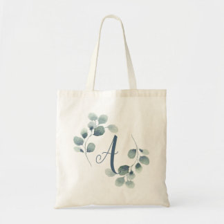 Personlig Tote Eucalyptus Calligraphy Tygkasse