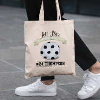 Personlig Totebag för fotbollsmamma stjärna