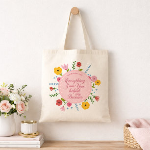 Personlig Totebag för Mamma Meningsfull Present Tygkasse