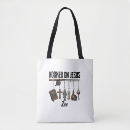 Personlig Totebag - Krokad på Jesus Tygkasse
