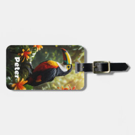 Personlig Toucan Luggage Tag Bagagebricka