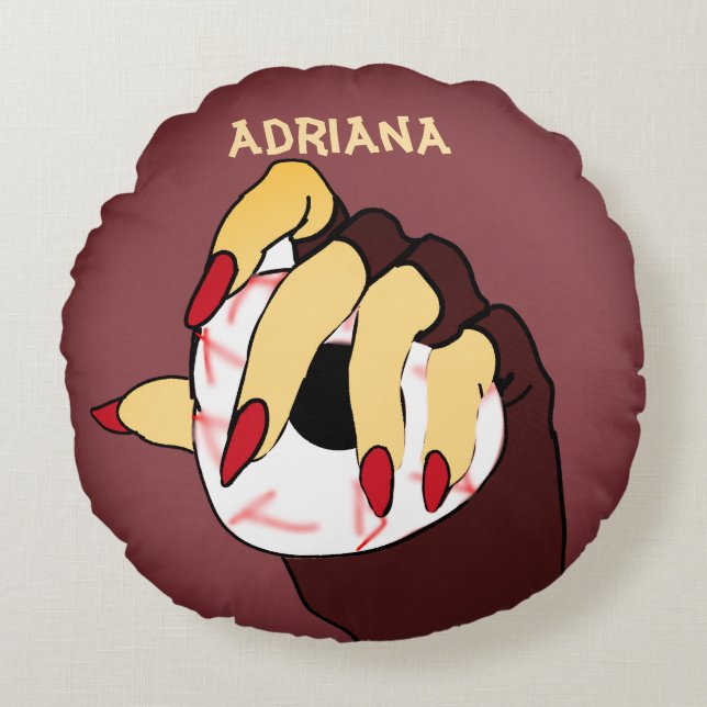 Personlig Touch of Trippy Vision Rund Kudde (Framsidan)