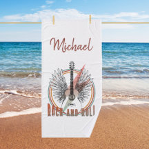 Personlig towel Rock and roll, guitare