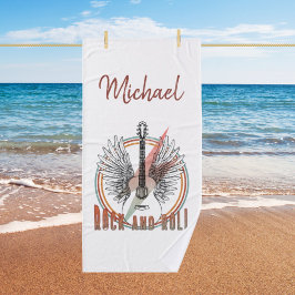 Personlig towel Rock and roll, guitare