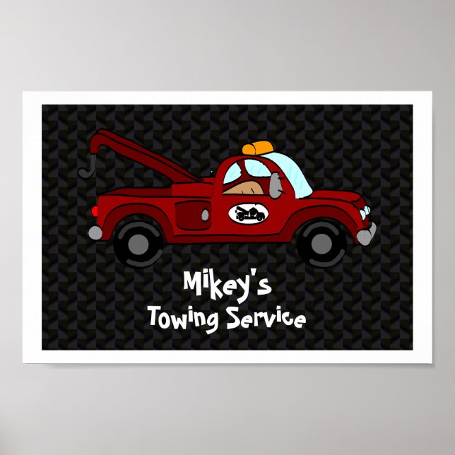 Personlig Towtruck Poster (Framsidan)