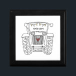 Personlig Tractor Landsbyggsbröllop Bridesmaid Minnesask<br><div class="desc">En gåva från traktorgården bröllop som kan vara personlig. Om du vill ändra storlek eller teckensnitt klickar du på redigeringsknappen för att anpassa ytterligare. Tappningen i traktorn är i en fin kräm och vit.</div>
