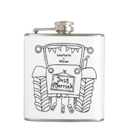 Personlig Tractor Landsbyggsbröllop Gift Fickplunta
