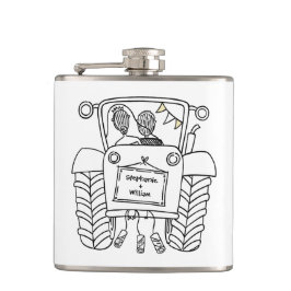 Personlig Tractor Landsbyggsbröllop Gift Fickplunta