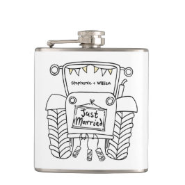 Personlig Tractor Landsbyggsbröllop Gift Fickplunta